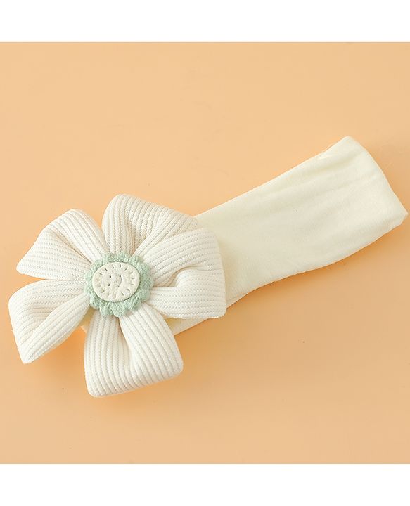 Babyhug Free Size Cute & Stylish Headbands with Floral Applique - Pink