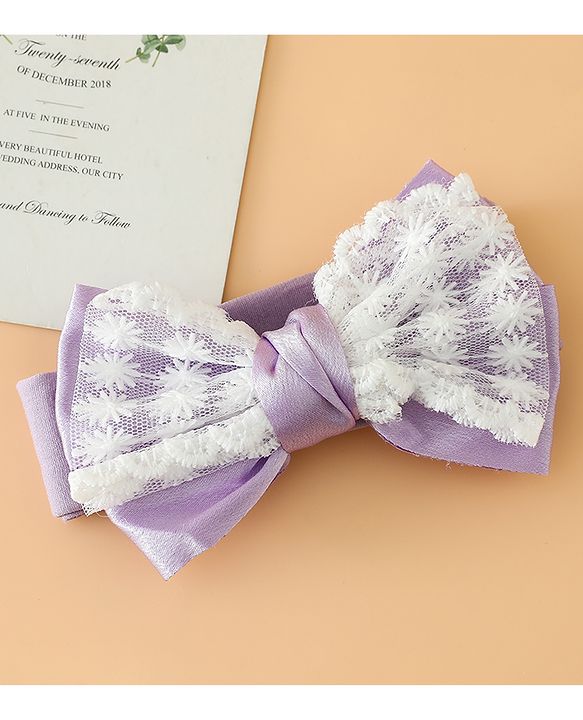 Babyhug Free Size Bow Headbands - Beige