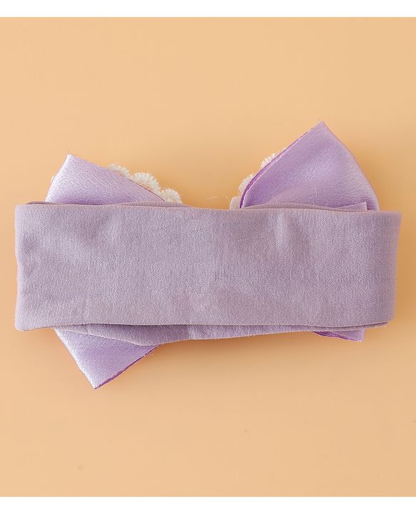 Babyhug Free Size Bow Headbands - Beige