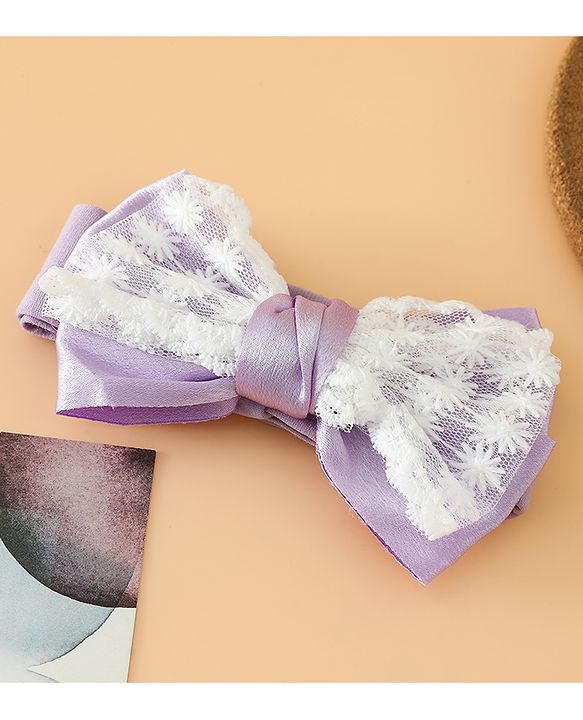 Babyhug Free Size Bow Headbands - Beige