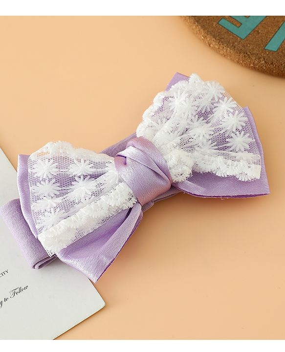 Babyhug Free Size Bow Headbands - Beige
