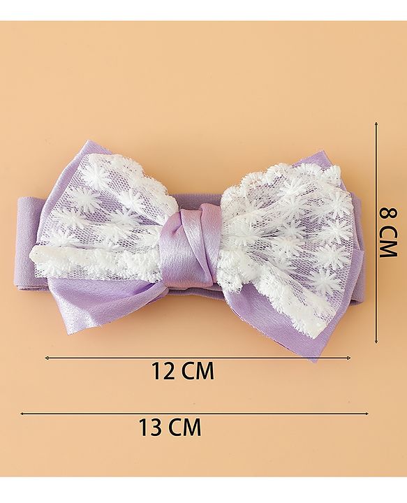 Babyhug Free Size Bow Headbands - Beige