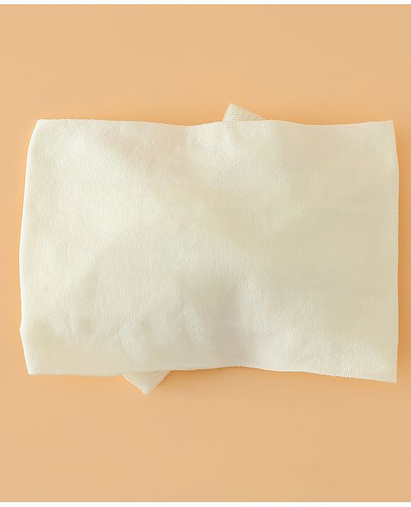 Babyhug Free Size Cute & Stylish Headbands with Bow Applique - Beige