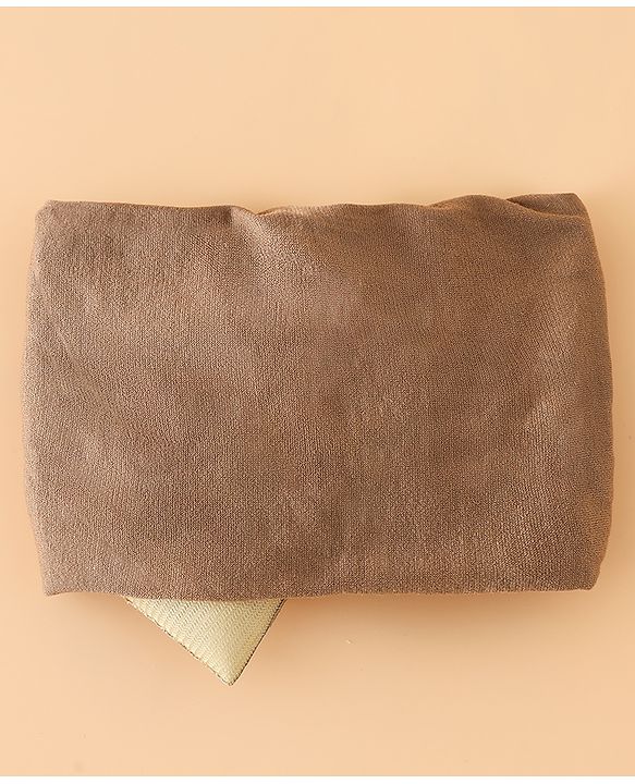 Babyhug Free Size Cute & Stylish Headbands with Bow Applique - Beige