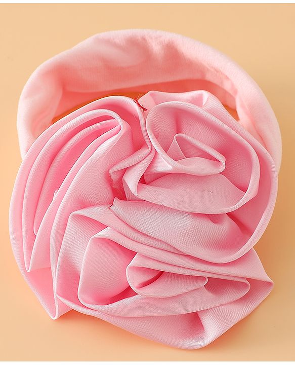Babyhug Free Size Headbands with Floral Applique - Beige