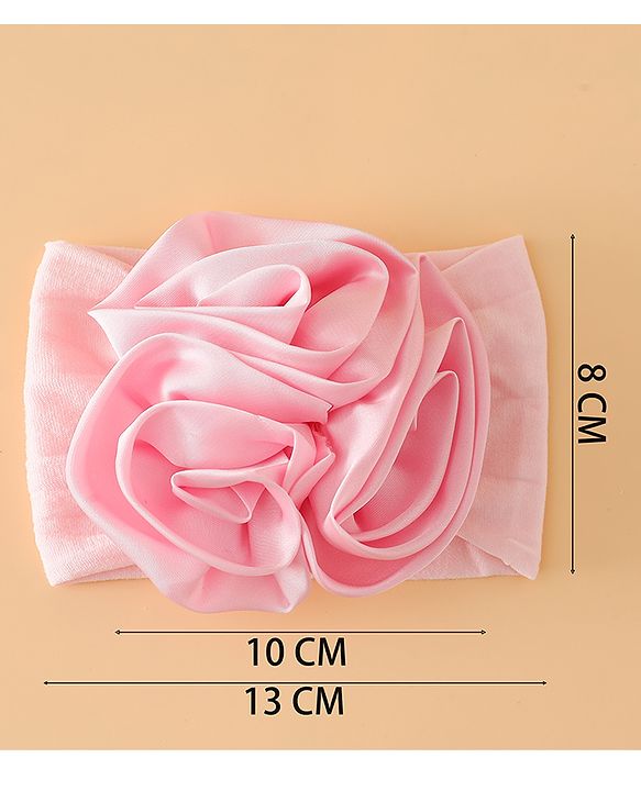 Babyhug Free Size Headbands with Floral Applique - Beige