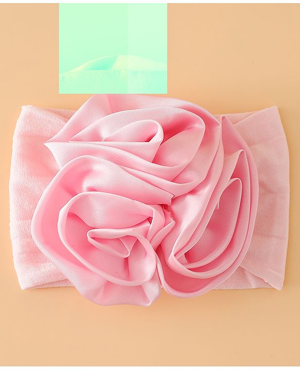 Babyhug Free Size Headbands with Floral Applique - Beige