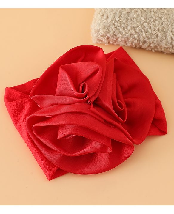 Babyhug Free Size Headbands with Floral Applique - Beige