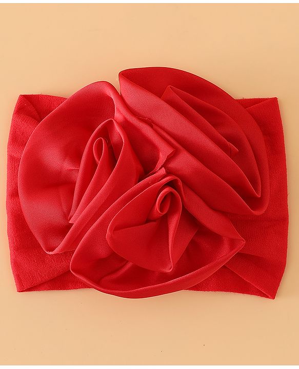 Babyhug Free Size Headbands with Floral Applique - Beige