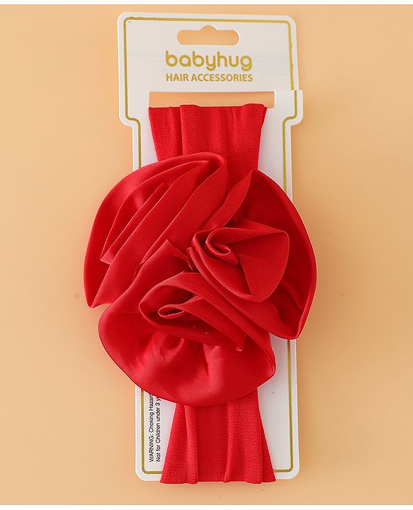 Babyhug Free Size Headbands with Floral Applique - Beige