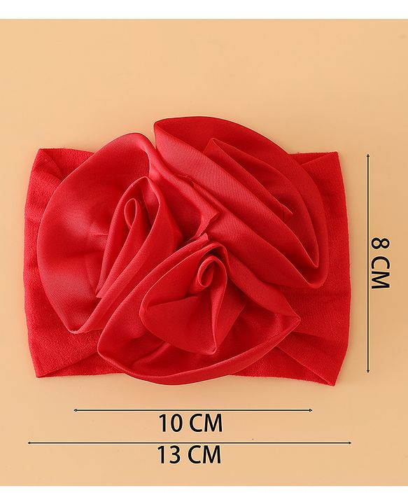 Babyhug Free Size Headbands with Floral Applique - Beige