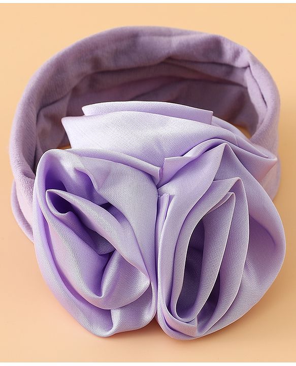 Babyhug Free Size Headbands with Floral Applique - Beige