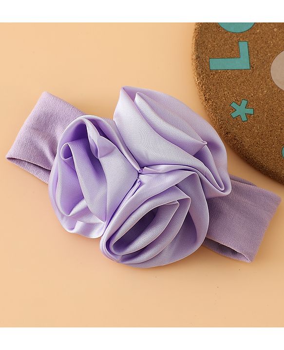 Babyhug Free Size Headbands with Floral Applique - Beige