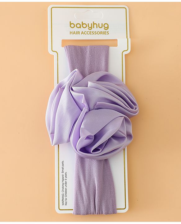 Babyhug Free Size Headbands with Floral Applique - Beige