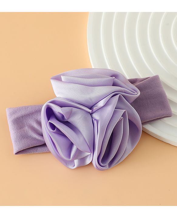 Babyhug Free Size Headbands with Floral Applique - Beige