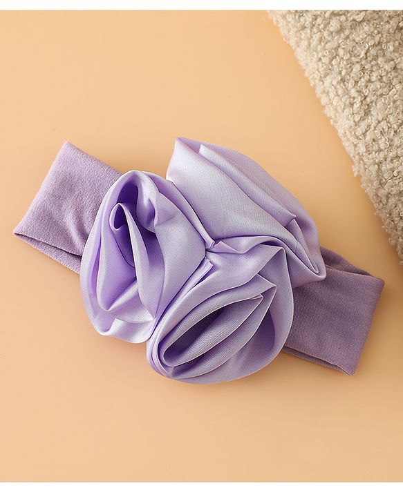 Babyhug Free Size Headbands with Floral Applique - Beige