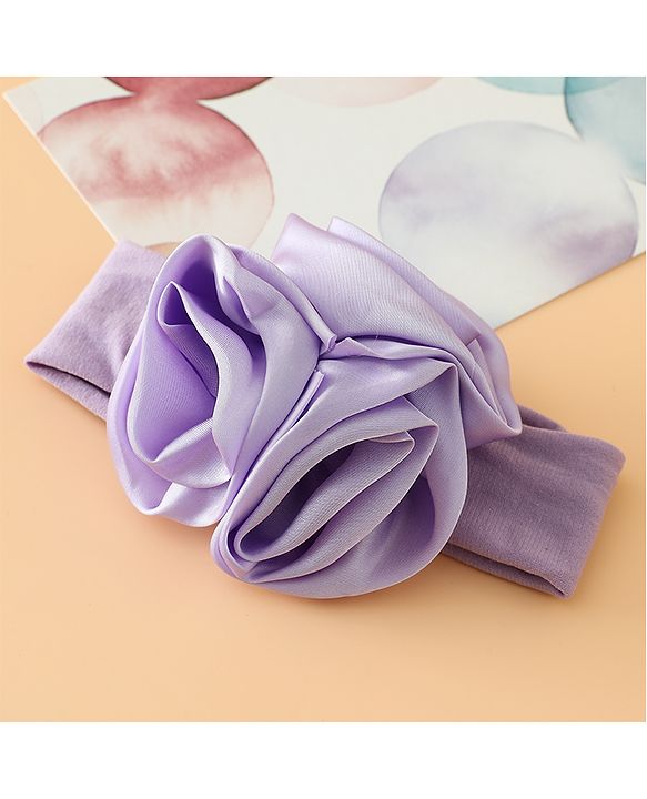 Babyhug Free Size Headbands with Floral Applique - Beige