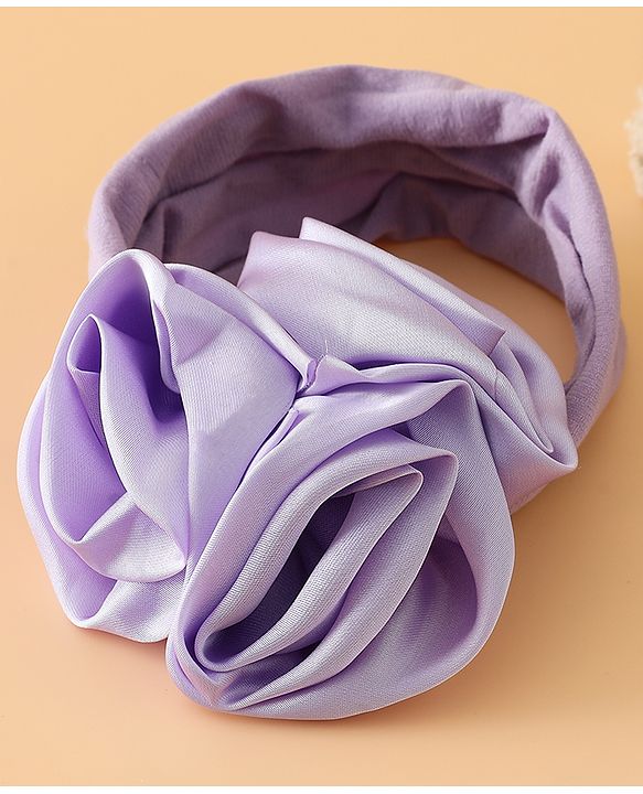 Babyhug Free Size Headbands with Floral Applique - Beige