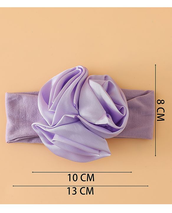 Babyhug Free Size Headbands with Floral Applique - Beige