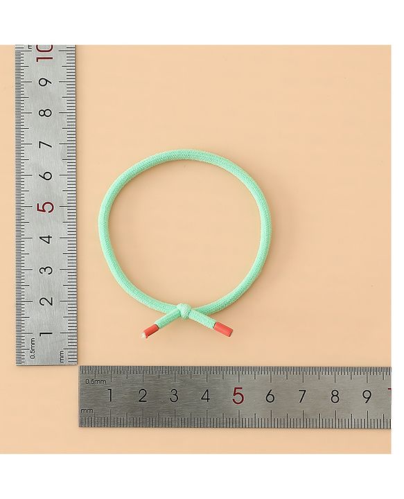 Babyhug Hair Rubber Bands Green/Light Yellow/Purple Free Size Girl