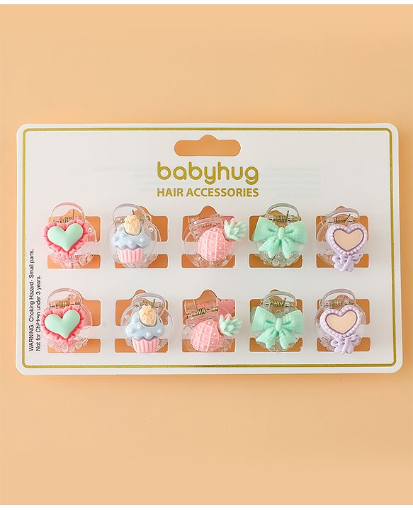 Babyhug Hair Pins And Clips Free Size - Pink