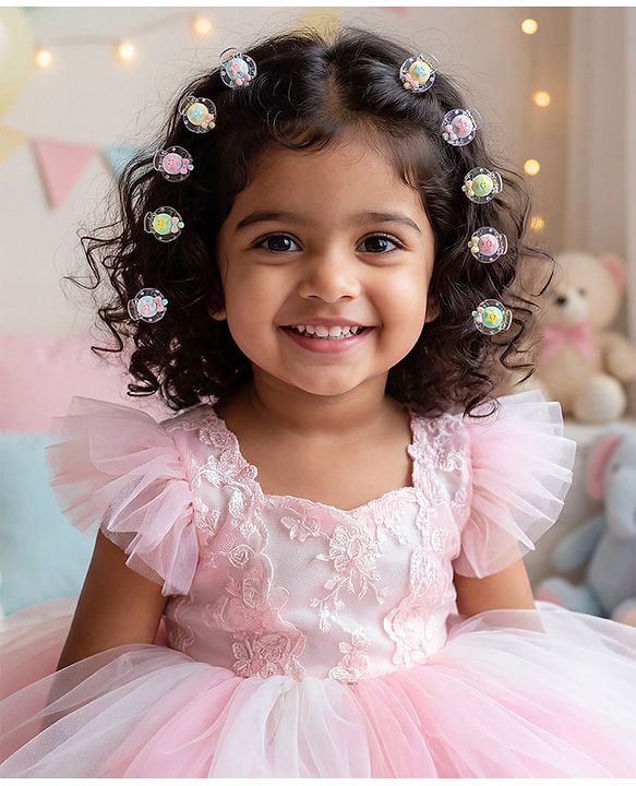 Babyhug Hair Pins And Clips Free Size - Pink