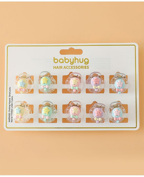 Babyhug Hair Pins And Clips Free Size - Pink