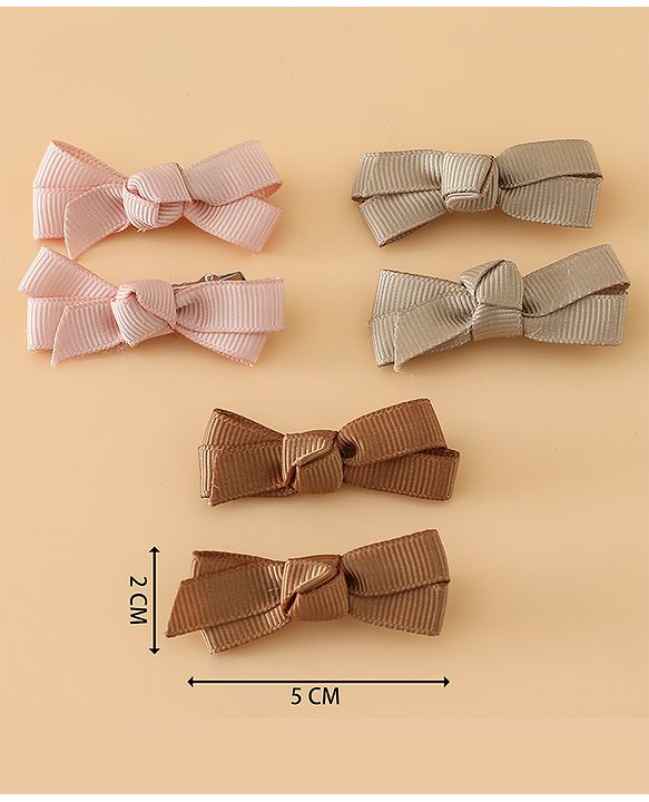 Babyhug Hair Pins And Clips Free Size - Brown
