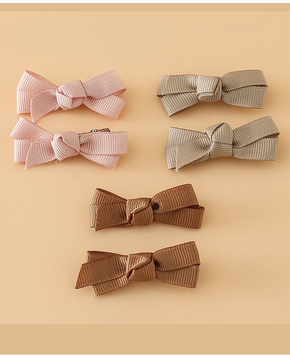 Babyhug Hair Pins And Clips Free Size - Brown