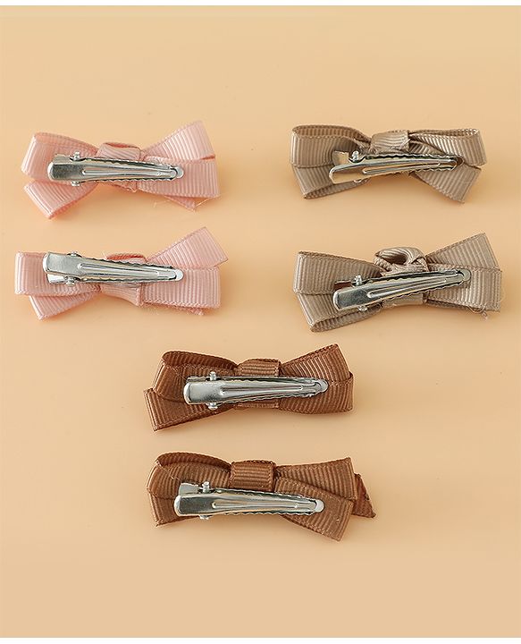 Babyhug Hair Pins And Clips Free Size - Brown