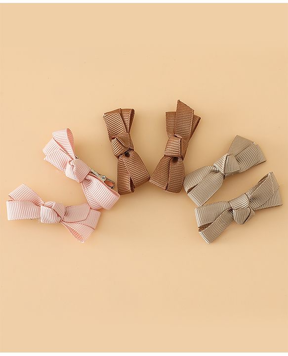 Babyhug Hair Pins And Clips Free Size - Brown