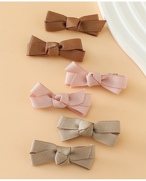 Babyhug Hair Pins And Clips Free Size - Brown