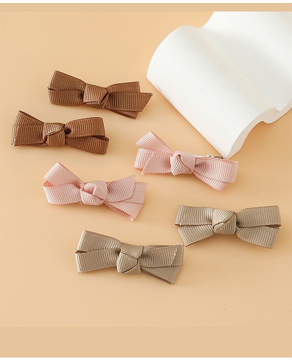 Babyhug Hair Pins And Clips Free Size - Brown