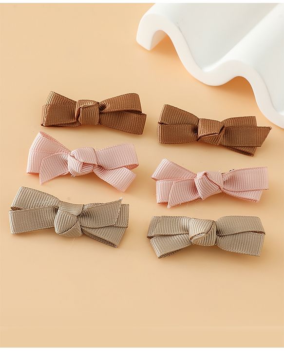 Babyhug Hair Pins And Clips Free Size - Brown