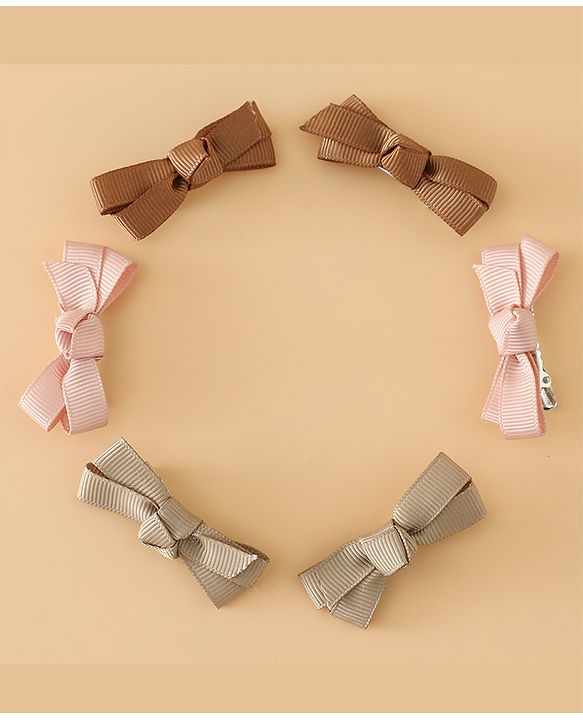 Babyhug Hair Pins And Clips Free Size - Brown