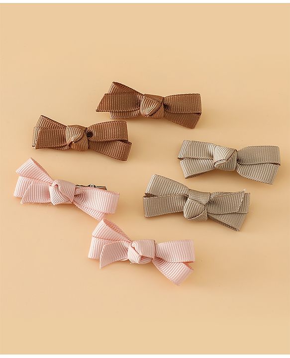 Babyhug Hair Pins And Clips Free Size - Brown
