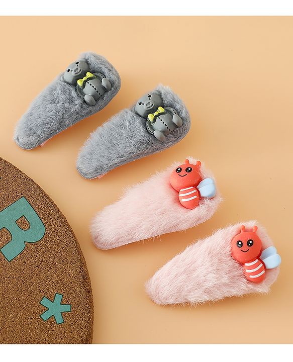 Babyhug Free Size Hair Pins And Clips 2 Pair - Multicolor