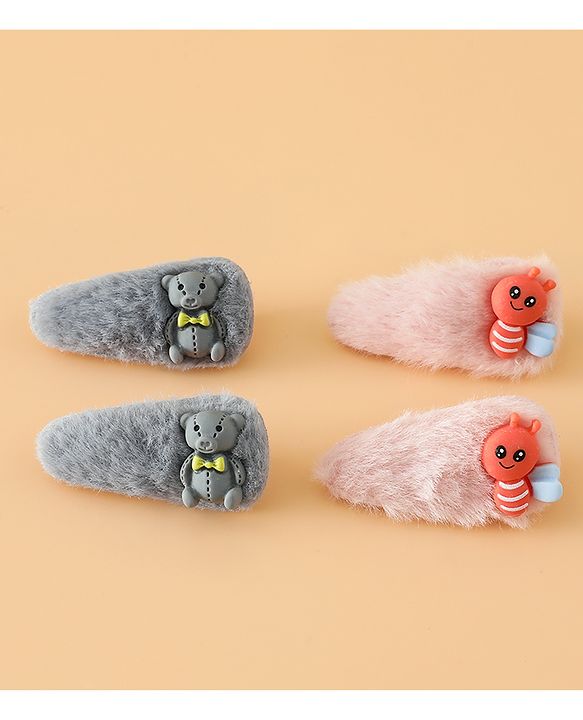 Babyhug Free Size Hair Pins And Clips 2 Pair - Multicolor