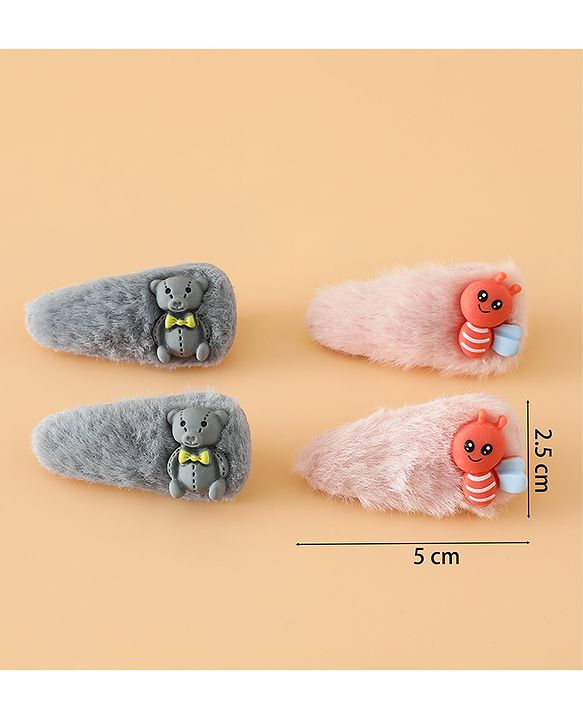 Babyhug Free Size Hair Pins And Clips 2 Pair - Multicolor