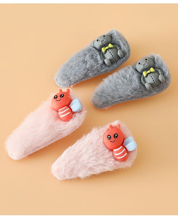Babyhug Free Size Hair Pins And Clips 2 Pair - Multicolor
