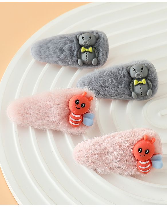 Babyhug Free Size Hair Pins And Clips 2 Pair - Multicolor