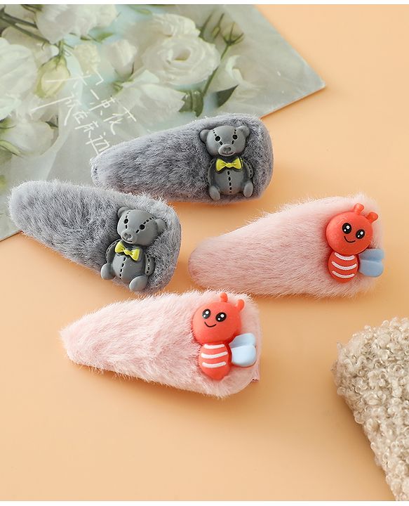 Babyhug Free Size Hair Pins And Clips 2 Pair - Multicolor