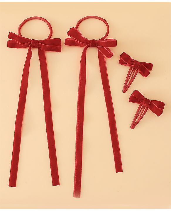 Babyhug Hair Pins And Clips Free Size - Red