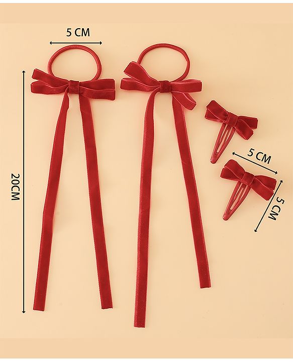 Babyhug Hair Pins And Clips Free Size - Red