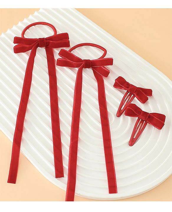 Babyhug Hair Pins And Clips Free Size - Red
