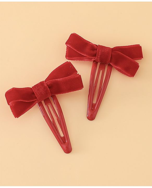 Babyhug Hair Pins And Clips Free Size - Red