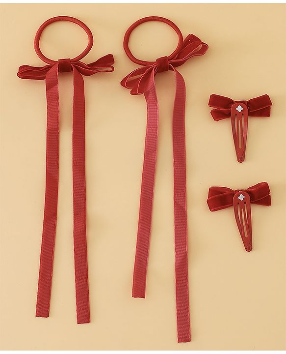 Babyhug Hair Pins And Clips Free Size - Red