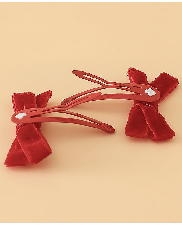Babyhug Hair Pins And Clips Free Size - Red