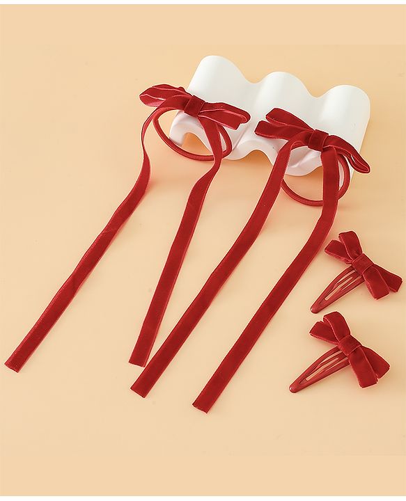 Babyhug Hair Pins And Clips Free Size - Red