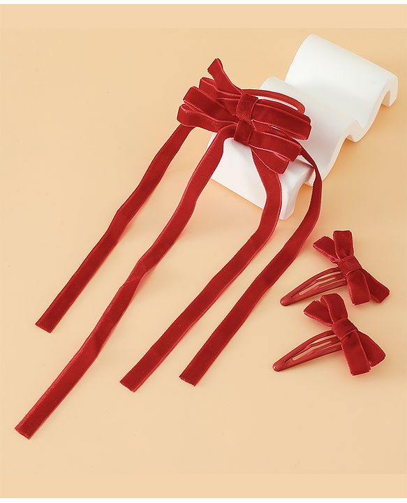 Babyhug Hair Pins And Clips Free Size - Red